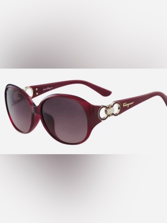 Salvatore Ferragamo Accessories - Authentic Salvatore Ferragamo Women's Sunglasses Dark Burgundy Designer Optics